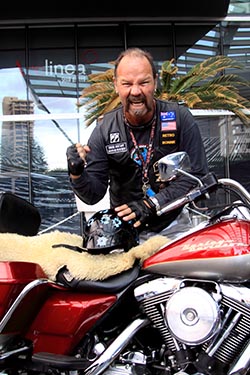 A Harley Davidson Driver, Surfers Paradise, Gold Coast, Australia