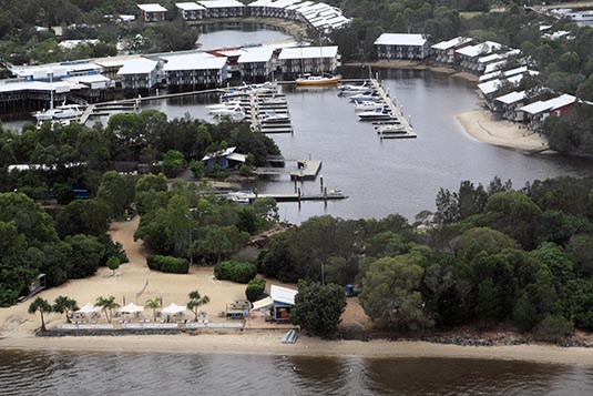View from Helicopter, Couran Cove Island Resort, Gold Coast, Australia