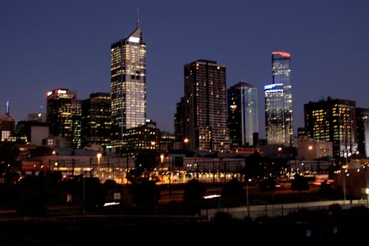 City by Night, Melbourne, Australia