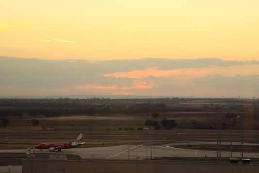 View from Hilton Airport, Melbourne, Australia