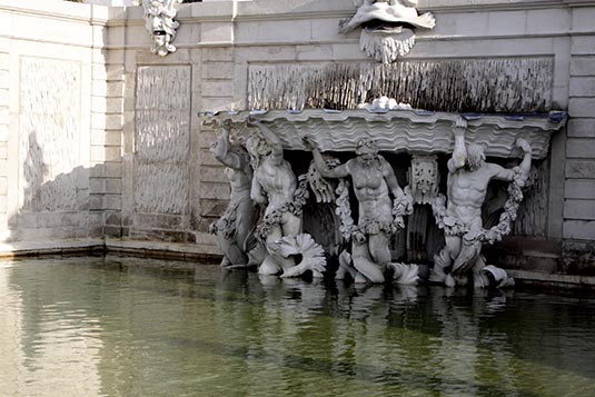 Fountain, Belvedere Palace, Vienna, Austria