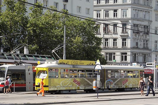 Tram Station, Sweden Platz, Vienna, Austria