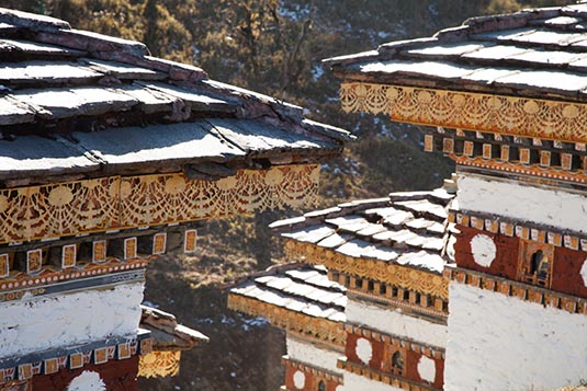 108 Chortens, Dochula Pass, Phobjikha to Paro, Bhutan
