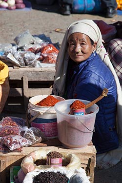A Spice Vendor, Paro, Bhutan