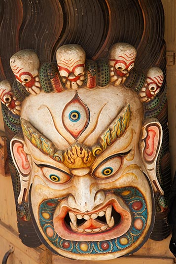A Mask, Monastery, Chimi Lhakhang, Bhutan