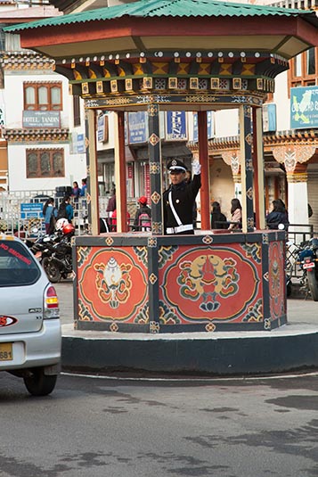 The Lone Traffic Police, Thimphu, Bhutan
