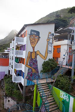Grafitti, Santa Marta Favela, Rio de Janeiro, Brazil