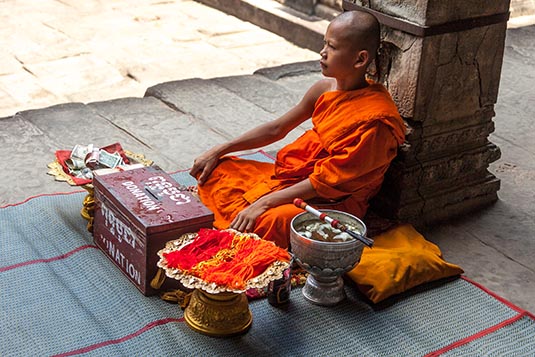 Child Monk, Angkor Wat, Siem Reap, Cambodia