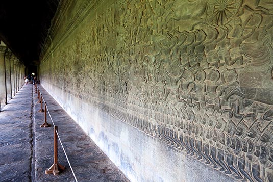 Corridor, Angkor Wat, Siem Reap, Cambodia
