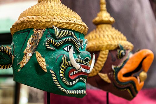 Dance Masks, Silk Factory, Siem Reap, Cambodia