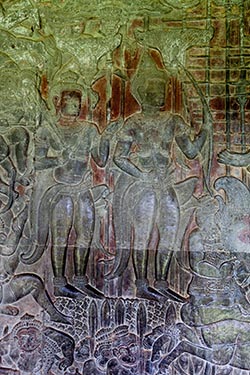 Reliefs, Angkor Wat, Siem Reap, Cambodia
