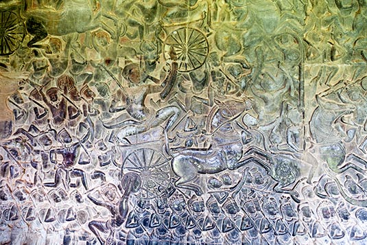 Reliefs, Angkor Wat, Siem Reap, Cambodia