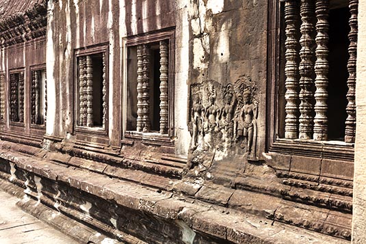 Windows, Angkor Wat, Siem Reap, Cambodia