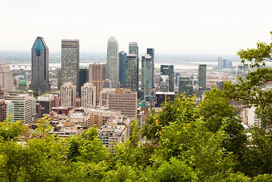 City Skyline, Mount Royal, Montreal, Canada