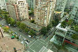 Room overlooking Robsons Street, Vancouver, Canada