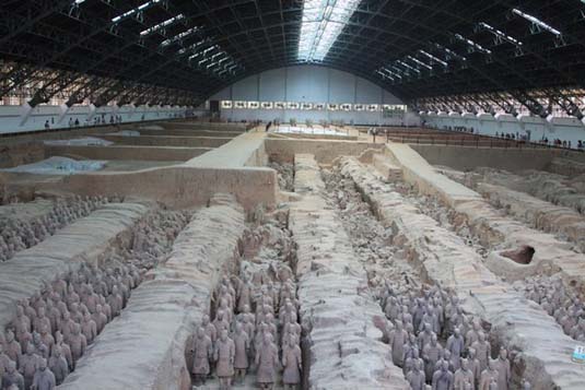 Terracotta Warriors Museum, view, Xian