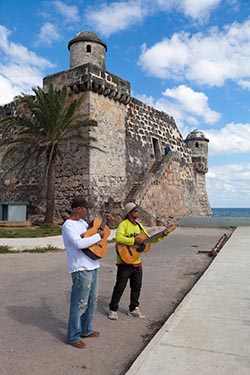 Artists, Cojimar Castle Terrace, Havana, Cuba