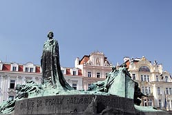 Jan Hus Monument, Old Town Square, Prague, Czech Republic