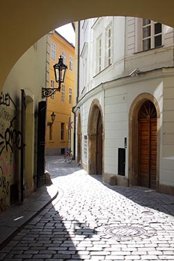 Passage from St. Michael's Monastery, Old Town, Prague, Czech Republic