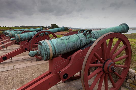 Cannons, Kronborg Castle, Helsingor, Denmark