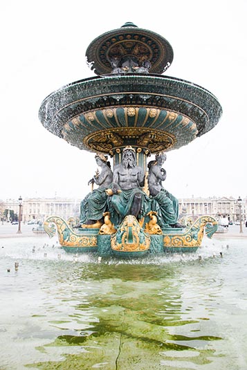 Fountain, Place De La Concorde, Paris, France