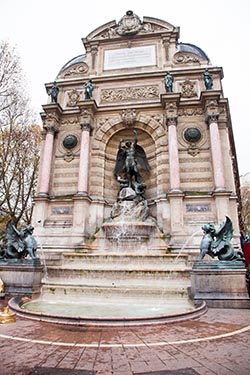 Fontaine Saint Michel, Paris, France