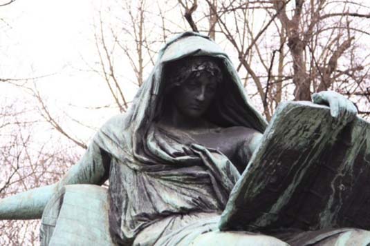 Statue in a park near the Victory Column, Berlin