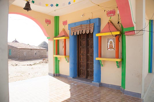 Temple Facade, Ludiya Village, Gujarat, India