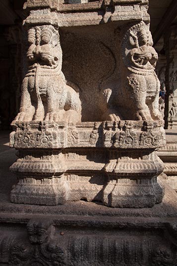 Carvings, Virupaksha Temple, Hampi, Karnataka, India