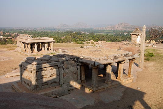 Temple, Hemakuta Hills, Hampi, Karnataka, India