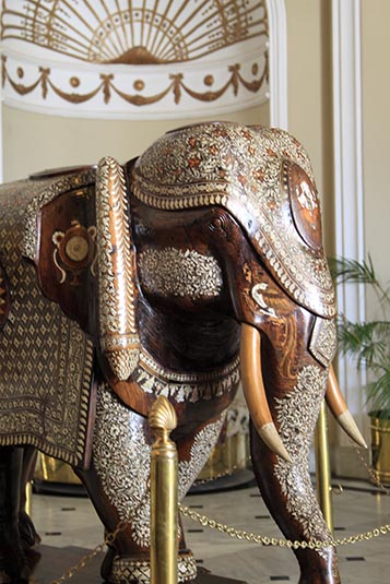 Decorative Elephant, Lalit Mahal Palace, Mysore, Karnataka