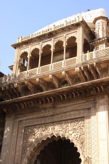 Gate carved in stone, Gwalior