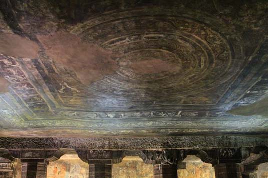 Painted Ceiling, Ajanta Caves