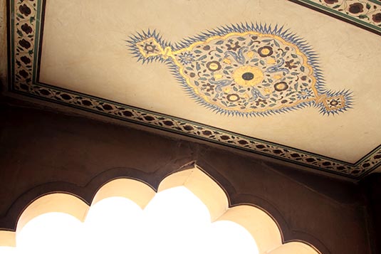 Painted Ceiling, Amer Fort, Jaipur, India