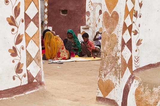 A Hut Facade, Khuri, Rajasthan, India