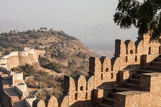Fort Wall, Kumbhalgarh Fort, Kumbhalgarh, Rajasthan, India