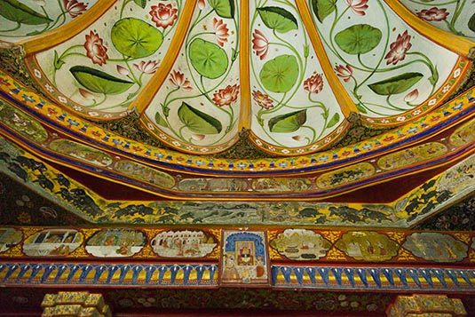 Ceiling, City Palace, Udaipur, India