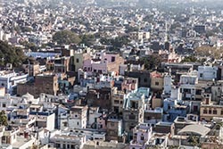 Old Town, Seen from City Palace, Udaipur, India
