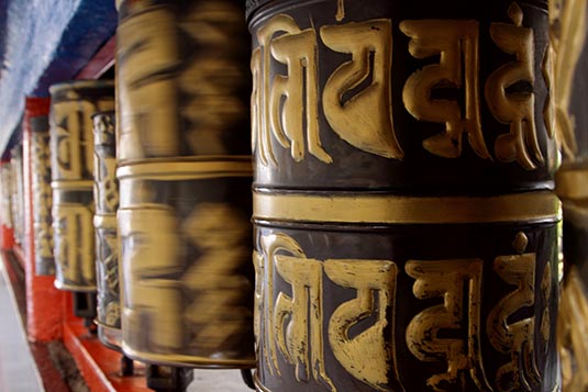 Mani Lhakor (Prayer Wheels), Do Drul Chorten, Gangtok, India