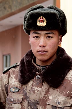 A Chinese Soldier, Nathula Pass, Sikkim, India