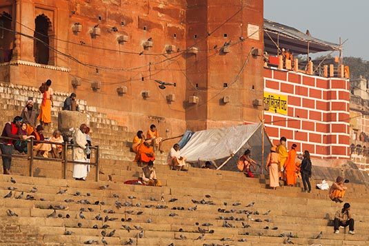 A Ghat, Varanasi, India
