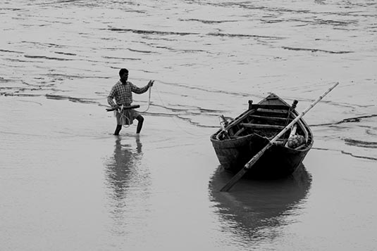 A Fisherman, Gangasagar, West Bengal, India