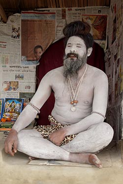 A Naga Baba, Gangasagar, West Bengal, India