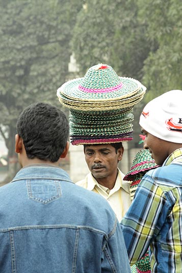 A Hat Seller, Kolkata, West Bengal, India