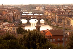 Bridges on River Arno, Florence, Italy