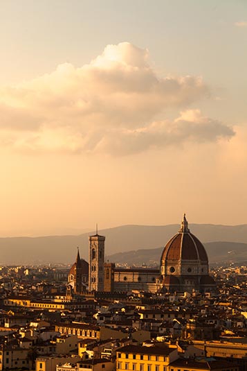 Sunset at Piazzale Michelangelo, Florence, Italy