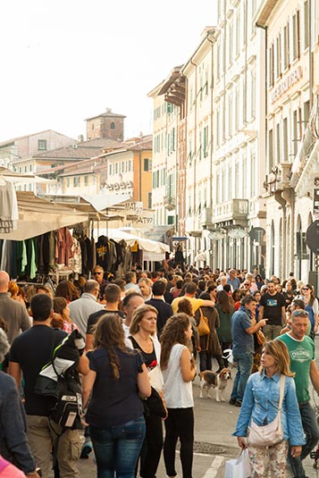 A Busy Street, Pisa, Italy
