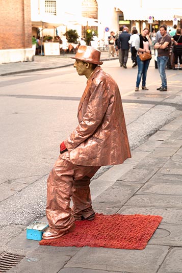 A Street Performer, Pisa, Italy