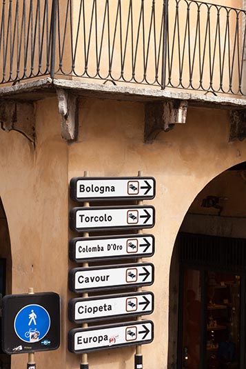 Signpost, Verona, Italy
