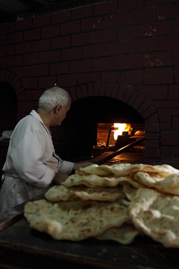 Pita Bread Baking, Jerash, Jordan
